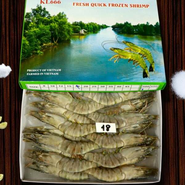 Tôm Sú Khánh Long – Size 18 (Hộp 18 con)