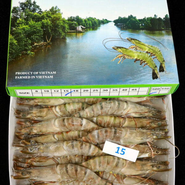Tôm Sú Khánh Long – Size 15 (Hộp 15 con)